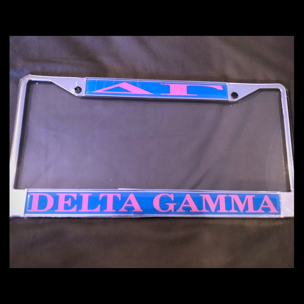 Delta Gamma License Plate Cover